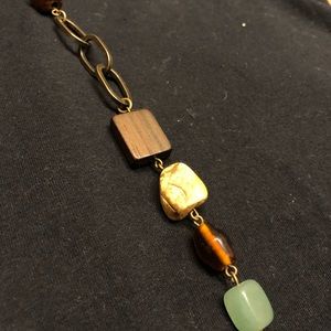 Fossil Jewelry - Fossil Necklace in Stones/Beads/Wood Fossil Jewelry - Fossil Necklace in Stones/Beads/Wood